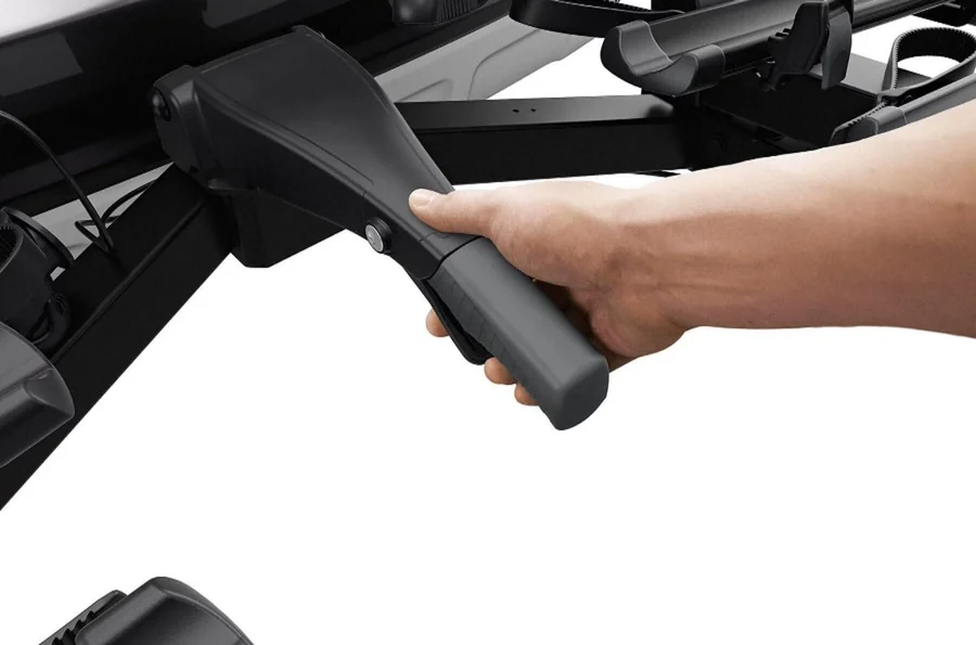 THULE VeloSpace XT 3 – ovládanie sklopenia
